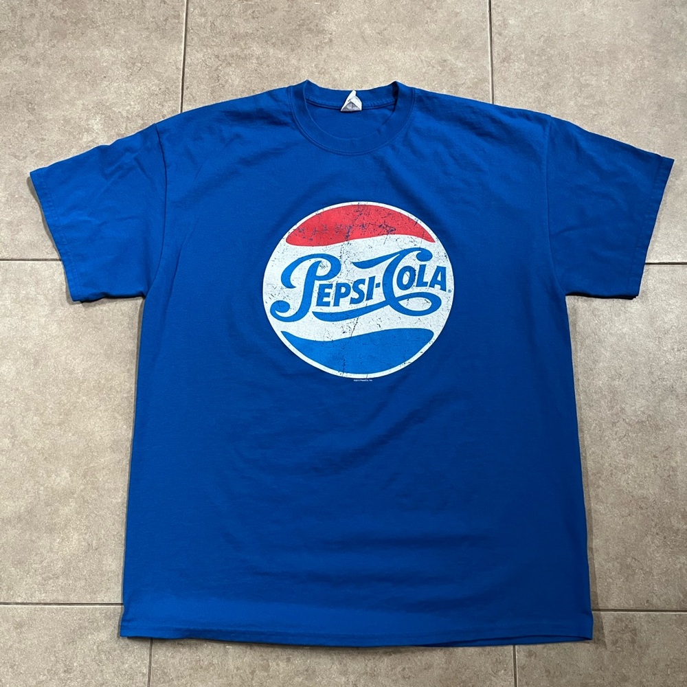 Pepsi Cola Logo Tee t-shirt Men XL Excellent Condition